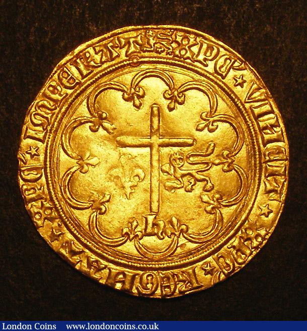 London Coins : A141 : Lot 638 : Anglo-Gallic, Henry VI (As King of France 1422-1453), Salut d'Or, 3.46g., Rouen ...