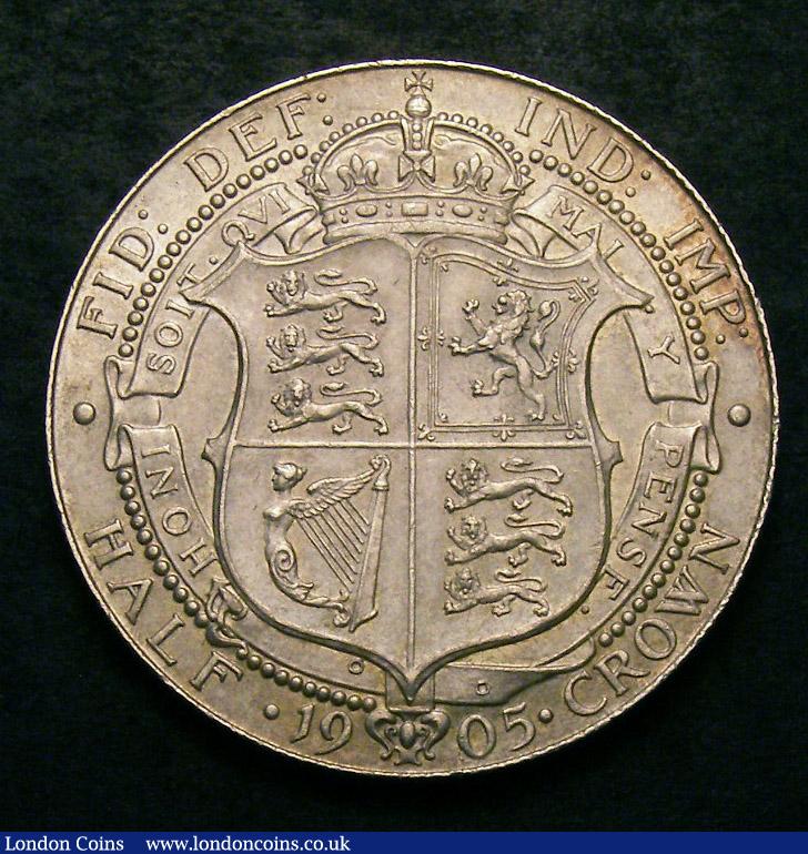 London Coins : A142 : Lot 2417 : Halfcrown 1905 ESC 750 choice AU/Unc probably one of the finest known of this key date rarity