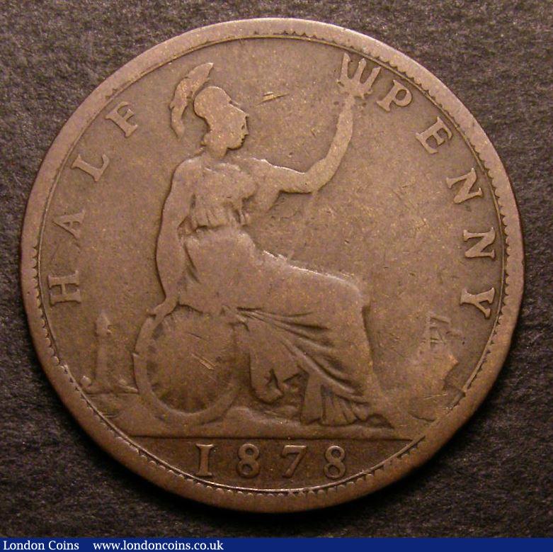 London Coins : A142 : Lot 496 : Halfpenny 1878 Wide Date Freeman 335 dies 15+N, CGS 8, Ex-Croydon Coin Auction 221 September...