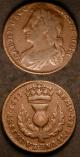 London Coins : A142 : Lot 998 : Scotland Bawbee (2) 1677 S.5628 AN FR ET HIB R About Fine and without problems, 1678 S.5628 VG/NF wi...