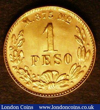 London Coins : A143 : Lot 1022 : Mexico Peso 1903 Large Date KM#410.5 UNC or near so and lustrous