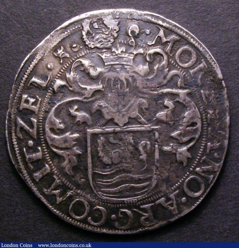 London Coins : A143 : Lot 1025 : Netherlands - Zeeland Thaler 1592 Davenport 8875 VF with some flan flaws at 9 o'clock