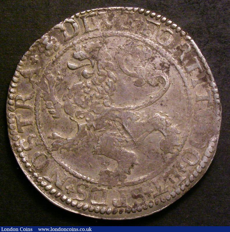 London Coins : A143 : Lot 1030 : Netherlands Lion Daalder 1600 Holland KM#11 Good Fine with uneven tone