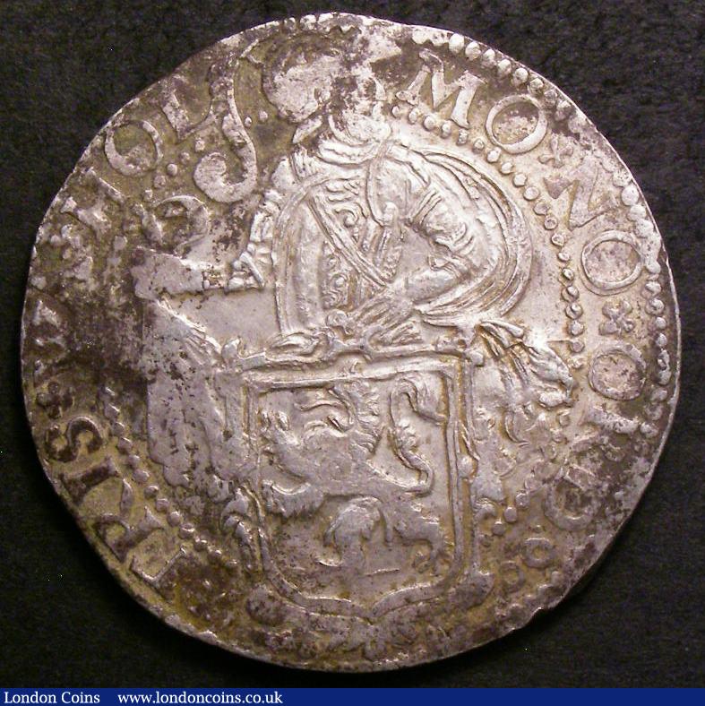 London Coins : A143 : Lot 1031 : Netherlands Lion Daalder 1600 Utrecht KM#10 NVF with uneven tone