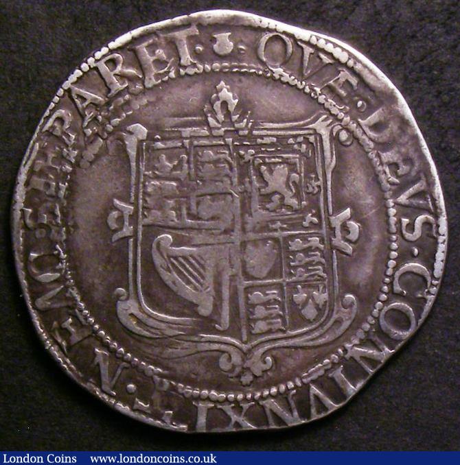 London Coins : A143 : Lot 1074 : Scotland 30 Shillings James VI English Arms in first and fourth quarters S.5503 Fine