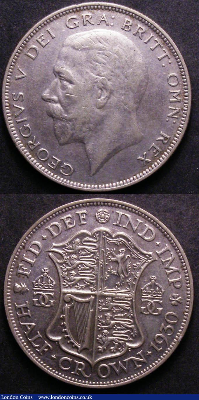 London Coins : A143 : Lot 2054 : Halfcrowns 1930 ESC 779 (2) F/GF and NF/F