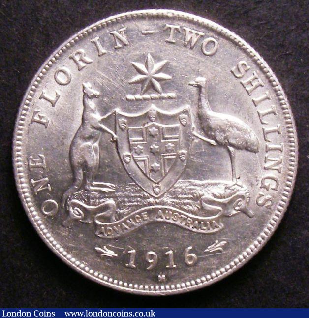 London Coins : A143 : Lot 831 : Australia Florin 1916 M EF