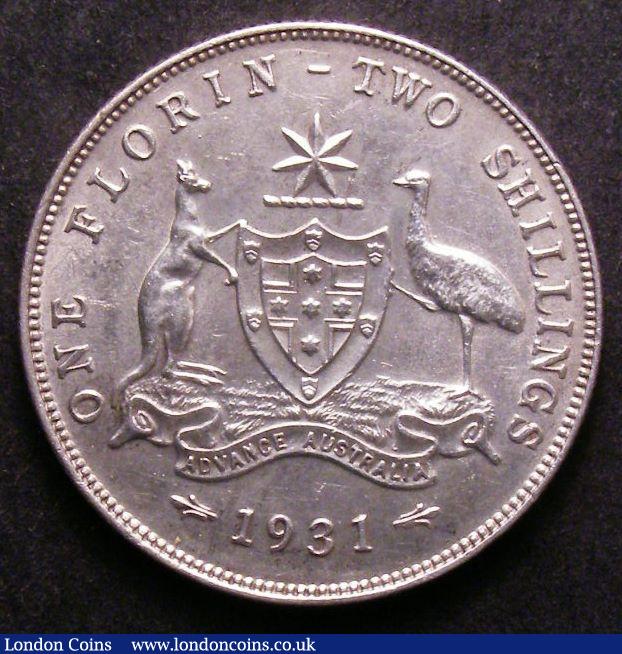 London Coins : A143 : Lot 840 : Australia Florin 1931 aU scare thus