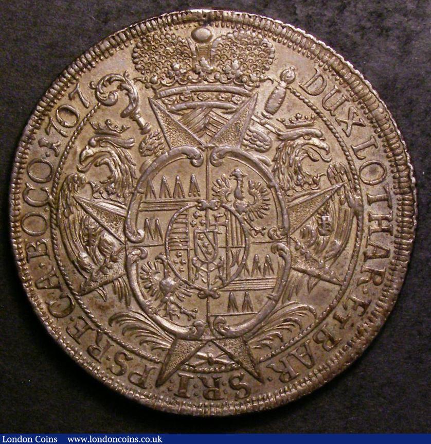 London Coins : A143 : Lot 872 : Austrian States - Olmutz Thaler 1707 KM#378 Davenport 1211 EF/GEF with some contact marks on the obv...