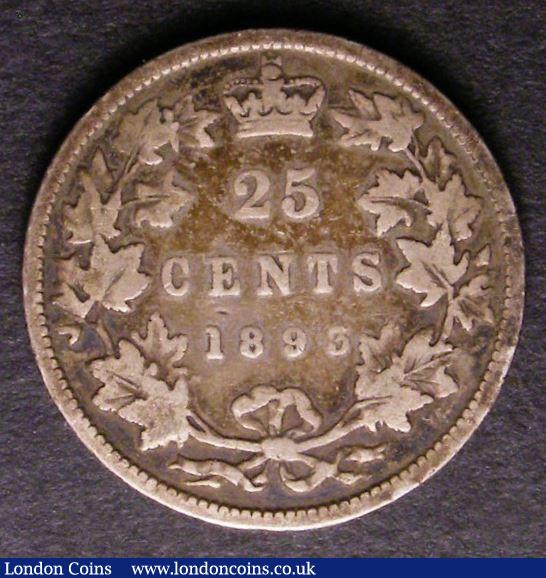 London Coins : A143 : Lot 884 : Canada 25 Cents 1893 KM#5 VG Scarce