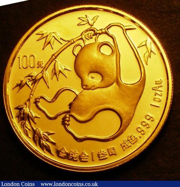 London Coins : A143 : Lot 894 : China 100 Yuan 1985 One Ounce Gold KM#118 UNC and fully lustrous