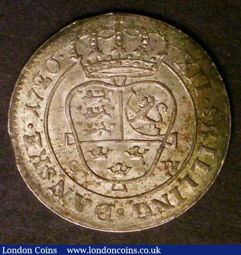 London Coins : A143 : Lot 903 : Denmark 12 Skilling 1720 CW KM#521 UNC and lustrous with a pleasing olive tone