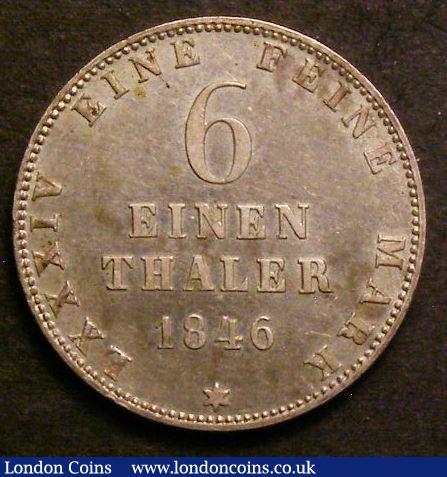 London Coins : A143 : Lot 937 : German States - Oldenburg 1/6 Thaler 1846B UNC with golden tone
