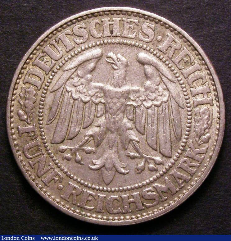 London Coins : A143 : Lot 953 : Germany - Weimar Republic 5 Reichsmark 1928D KM#56 GVF