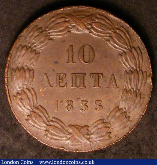 London Coins : A143 : Lot 958 : Greece 10 Lepta 1833 KM#17 EF with a few small spots