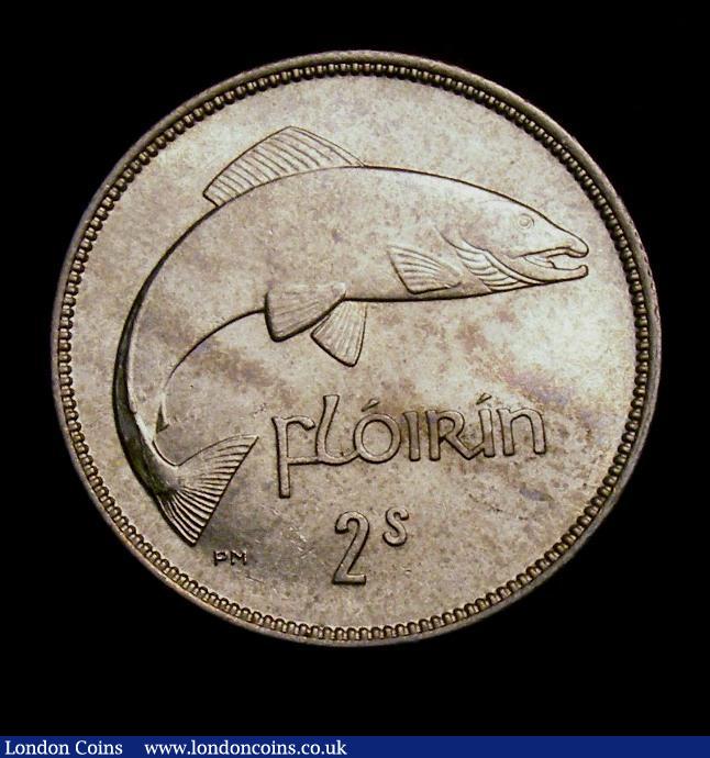 London Coins : A143 : Lot 979 : Ireland Florin 1935 S.6626 UNC and lustrous with some slight toning and some contact marks