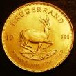 London Coins : A143 : Lot 1110 : South Africa Krugerrand 1981 KM#73 UNC starting to tone