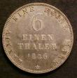 London Coins : A143 : Lot 937 : German States - Oldenburg 1/6 Thaler 1846B UNC with golden tone