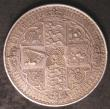 London Coins : A144 : Lot 1364 : Crown 1847 Gothic UNDECIMO edge ESC 288 A/UNC and toned with a few light hairlines