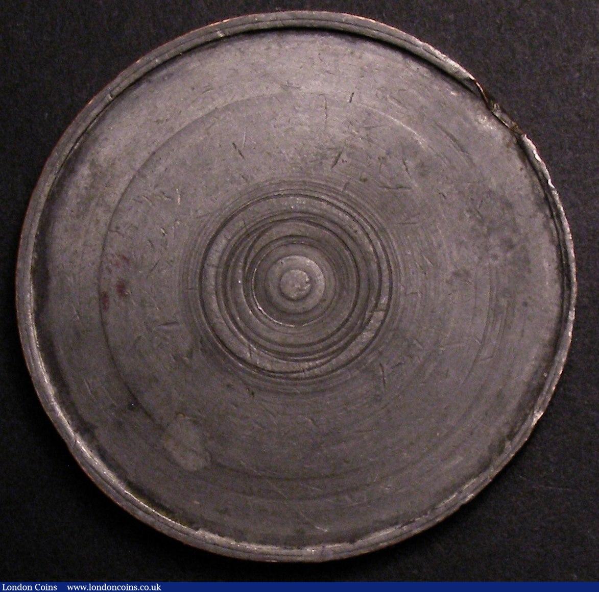 London Coins : A145 : Lot 1366 : Crown 1847 Clich&eacute; of Gothic reverse uniface in base metal Linecar and Stone 65/66, weight 16....