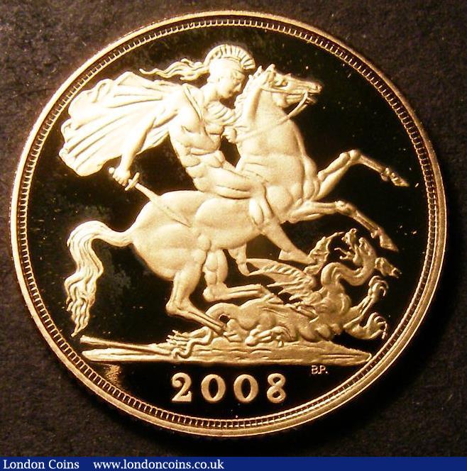 London Coins : A145 : Lot 2368 : Sovereign 2008 Proof FDC slabbed and graded CGS 96