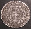 London Coins : A145 : Lot 1290 : Shilling Charles I York Mint S.2873 mintmark Lion Fine, Ex-Yorkshire collection, Ex-Glendinings 13/7...