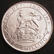 London Coins : A145 : Lot 2079 : Shilling 1912 ESC 1422 Lustrous UNC the reverse with signs of striking flaws