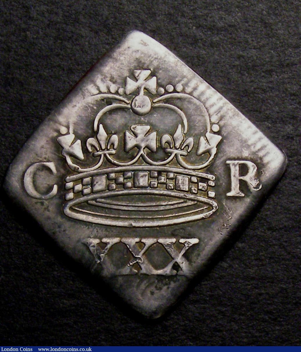 London Coins : A146 : Lot 1698 : Halfcrown 1646 Newark besieged a good quality copy weighing 5.68 grammes, Bright Good Fine 