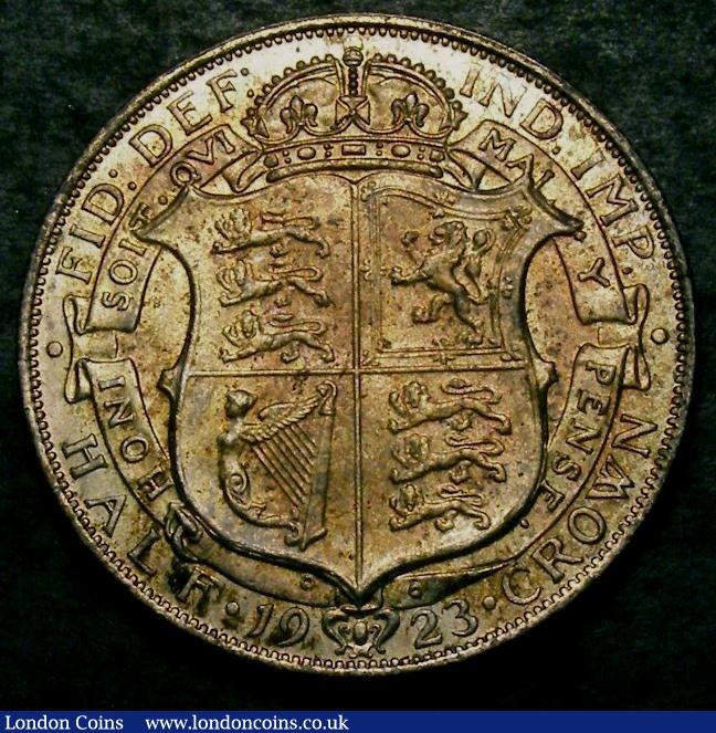 London Coins : A146 : Lot 2294 : Halfcrown 1923 ESC 770 Choice UNC, slabbed and graded CGS 82