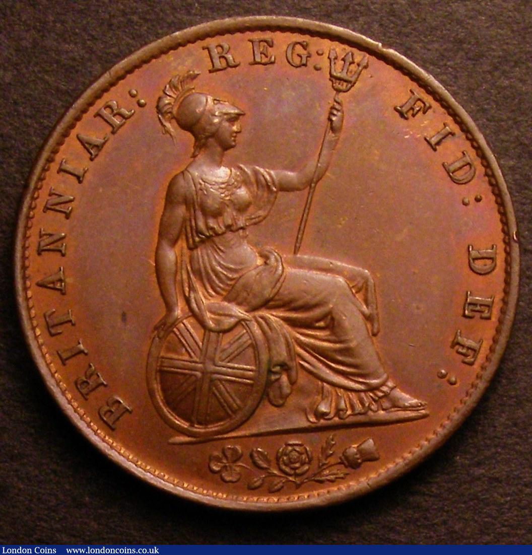 London Coins : A146 : Lot 2548 : Halfpenny 1846 Peck 1530 A/UNC with traces of lustre, Ex-Colin Cooke &pound;35