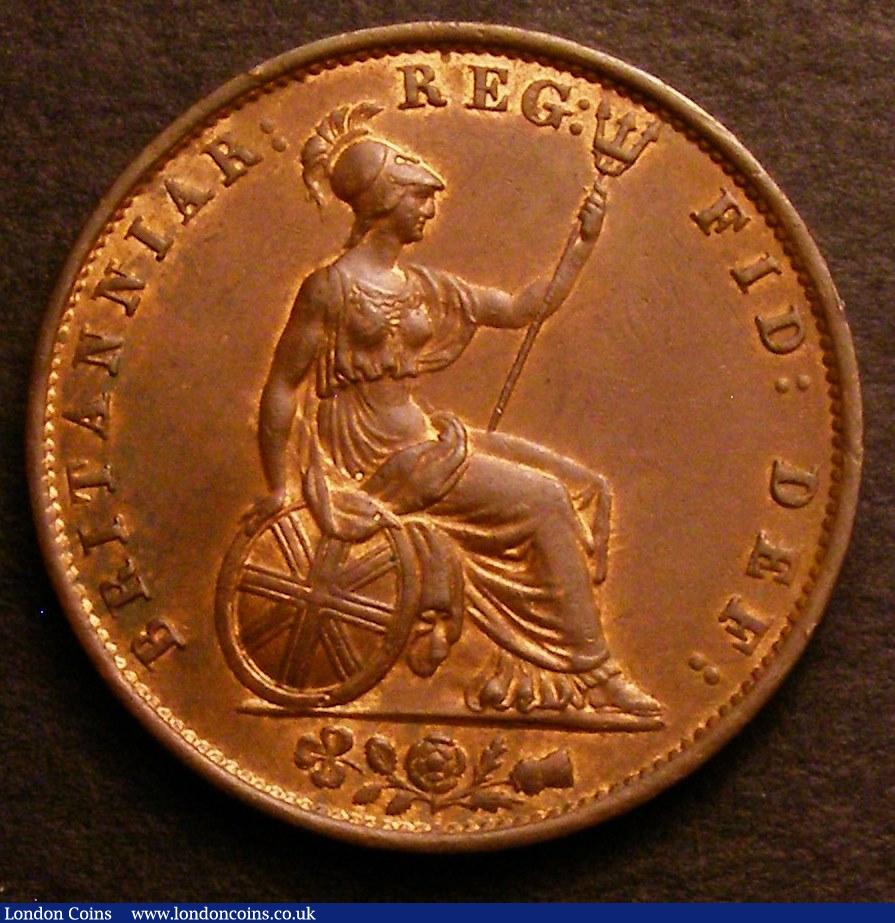 London Coins : A146 : Lot 2561 : Halfpenny 1856 Peck 1544 GEF with traces of lustre, purchased at Charing Cross Market &pound;24
