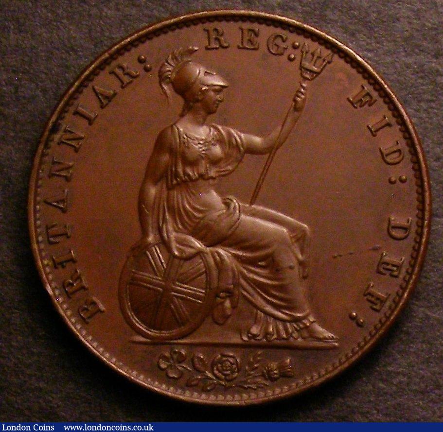 London Coins : A146 : Lot 2565 : Halfpenny 1858 8 over 7 Peck 1548 GEF, Ex-D.Craddock &pound;8.30
