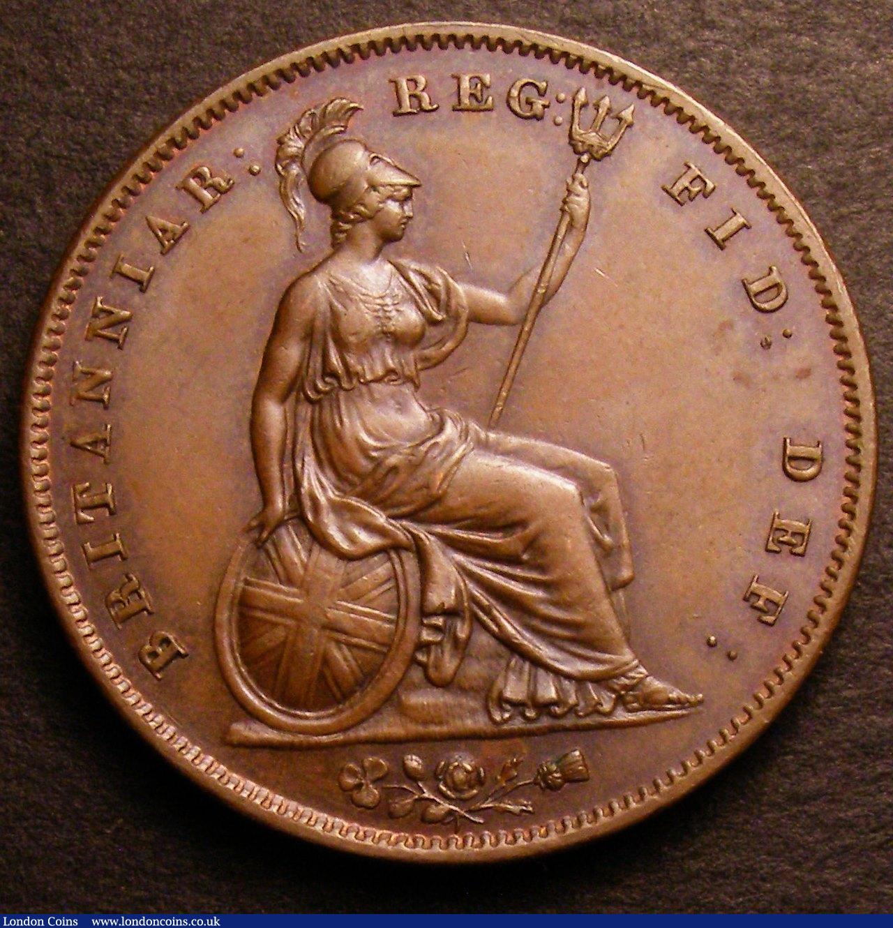 London Coins : A146 : Lot 2638 : Penny 1848 8 over 7 Peck 1495 GEF/AU and nicely toned, Ex-Croydon Coin Auction &pound;18