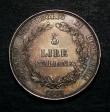 London Coins : A146 : Lot 1255 : Italian States - Lombardy-Venetia 5 Lire 1848 Revolutionary Provisional Government C#22.1 EF or near...