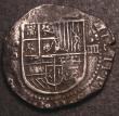 London Coins : A146 : Lot 1384 : Spain 4 Reales Cob, Philip I, Seville Mint, Good Fine, the shields with good detail