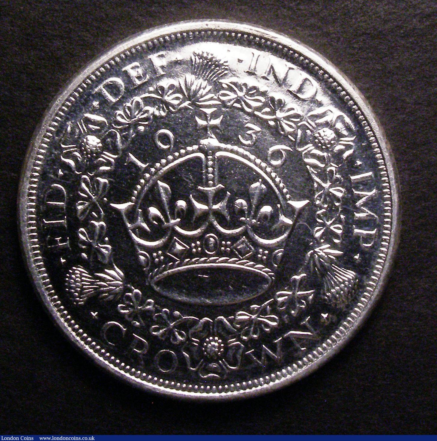 London Coins : A147 : Lot 1453 : Crown 1936 Model by Adams of Leeds Reverse as the currency issue, Obverse MODEL UNC, Rare