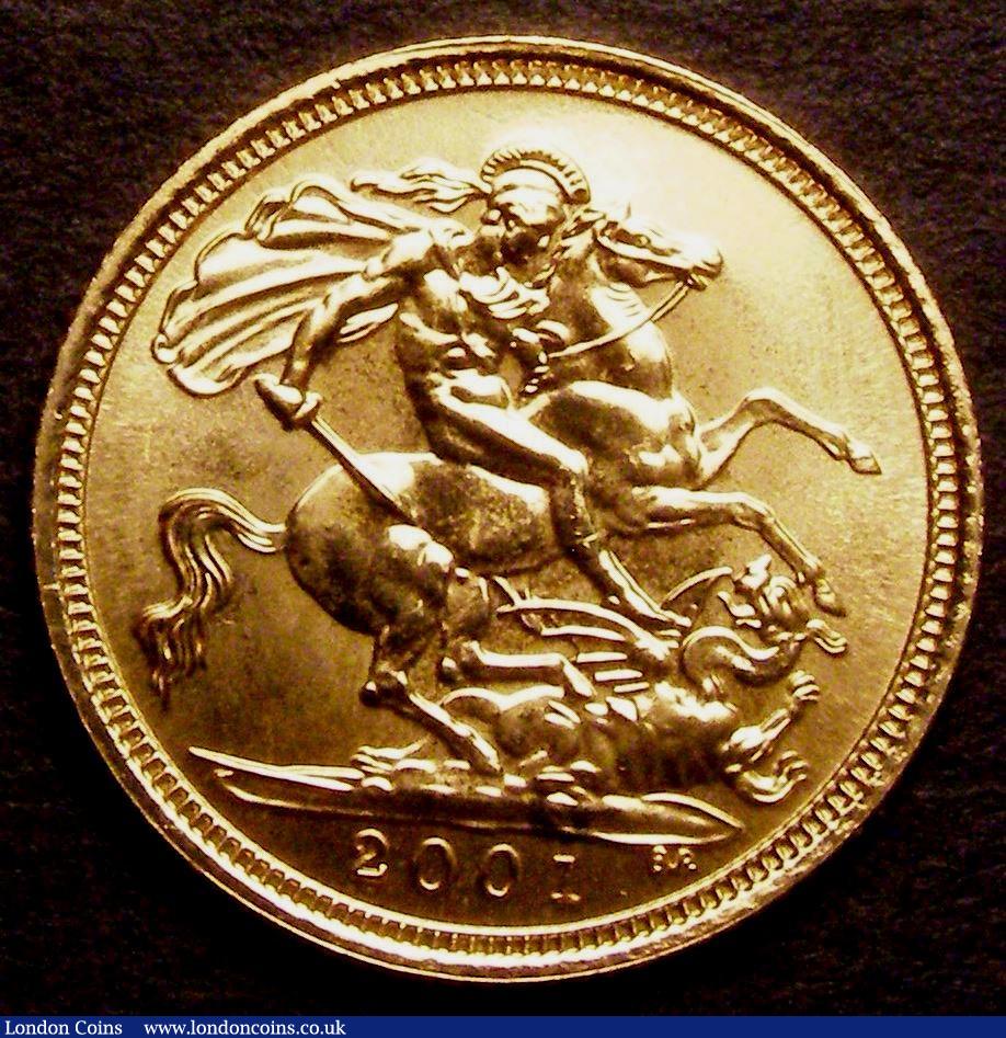 London Coins : A147 : Lot 2521 : Half Sovereign 2001 Bullion Marsh 546 Lustrous UNC