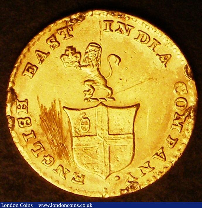 London Coins : A147 : Lot 809 : India - British, Madras Presidency East India Company Half Mohur undated (1819) Obv ENGLISH EAST IND...
