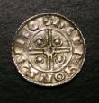 London Coins : A147 : Lot 1877 : Penny Cnut Pointed Helmet type S.1158 Stamford Mint moneyer ALFANVF struck on a wavy flan