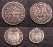 London Coins : A147 : Lot 2829 : Maundy Set Charles II mixed dates comprising Fourpence 1679 ESC 1851 Fine, Threepence 1679 ESC 1970 ...