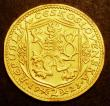 London Coins : A147 : Lot 741 : Czechoslovakia 2 Dukaty 1923 KM#9 EF ex-edge mount weighs 6.68 grammes