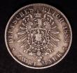 London Coins : A147 : Lot 763 : German States - Bavaria 2 Marks 1888D KM#507 Fine, scarce