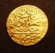 London Coins : A147 : Lot 815 : India Quarter Mohur Year 26 About VF with a flan crack