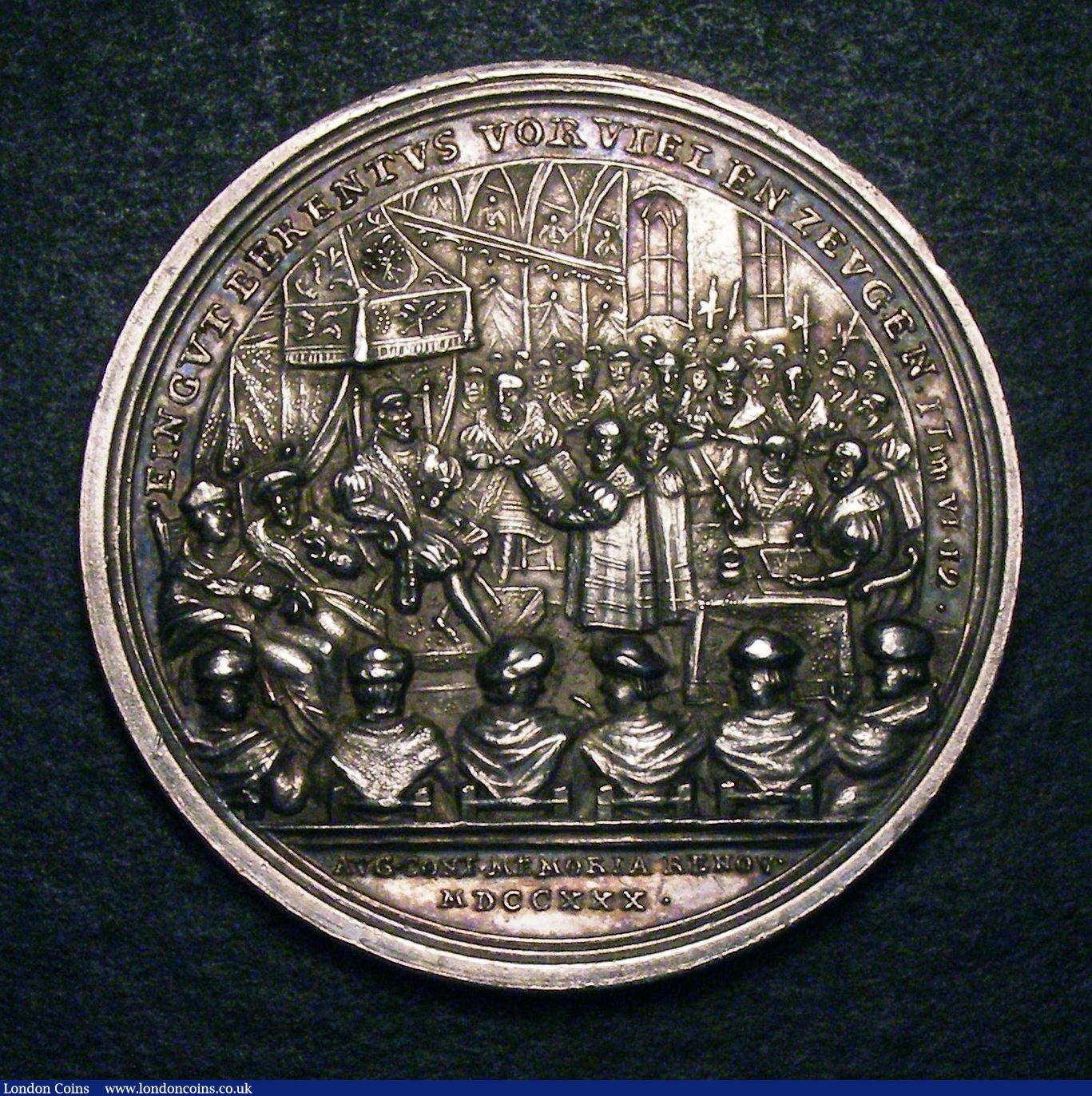 London Coins : A148 : Lot 1041 : Germany, Martin Luther Commemorative Augsburg Confession Bicentenary Medal, 1730 by P.Werner, silver...