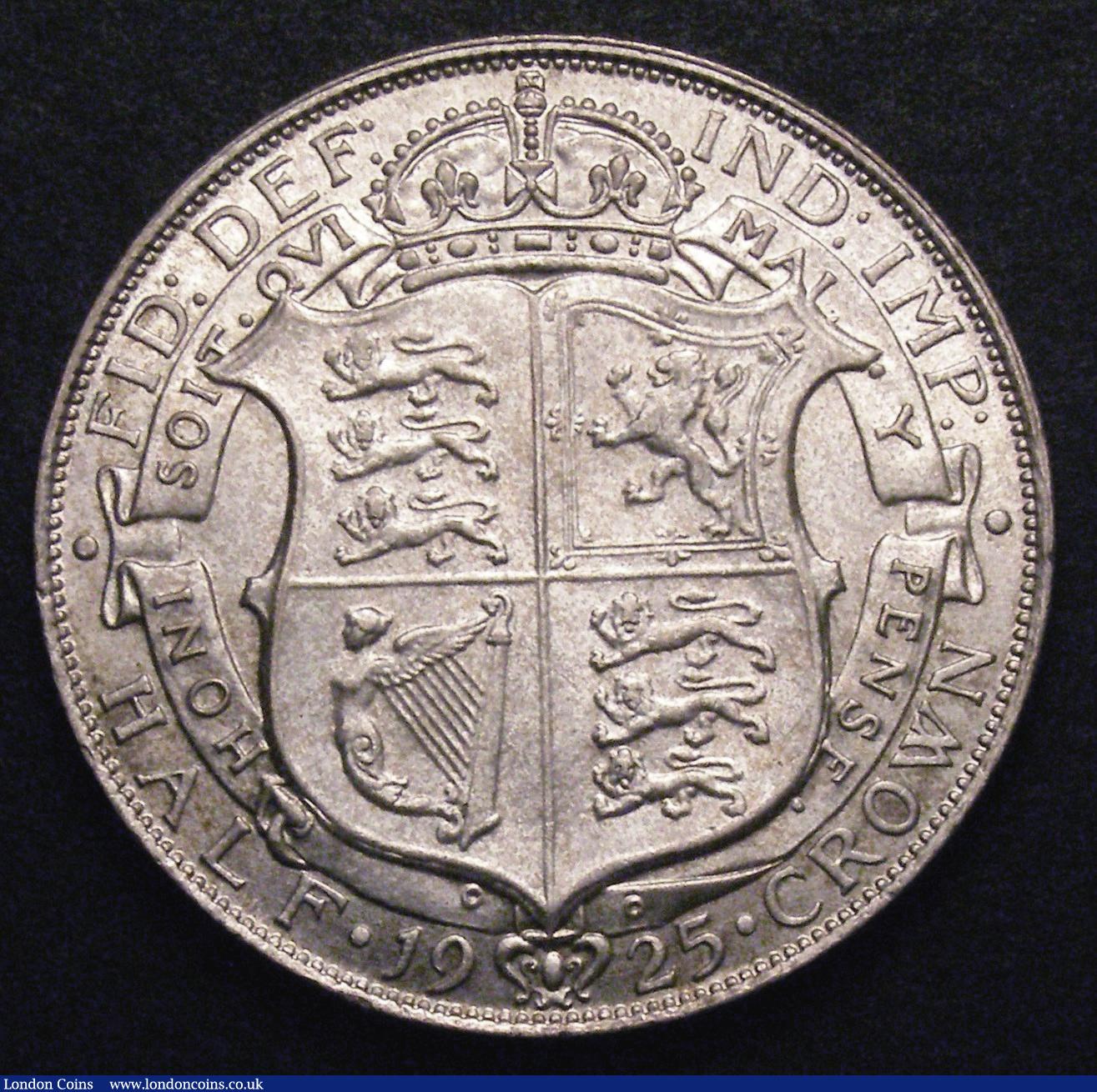 London Coins : A148 : Lot 2057 : Halfcrown 1925 ESC 772 UNC or near so, a most attractive example with some toning on the obverse and...