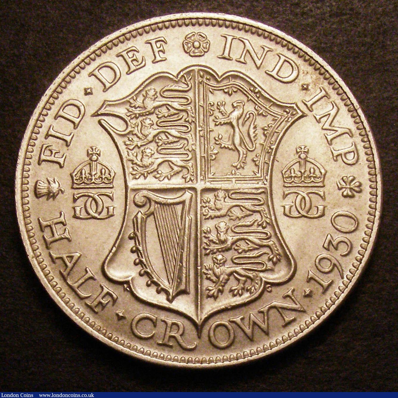 London Coins : A148 : Lot 2061 : Halfcrown 1930 ESC 779 EF and a rare date