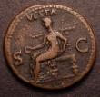 London Coins : A148 : Lot 1394 : Copper As. Caligula Rome 37. rev. Vesta std.l. (RCV 1803) GF