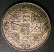 London Coins : A148 : Lot 1718 : Crown 1847 Gothic UNDECIMO ESC 288 EF toned