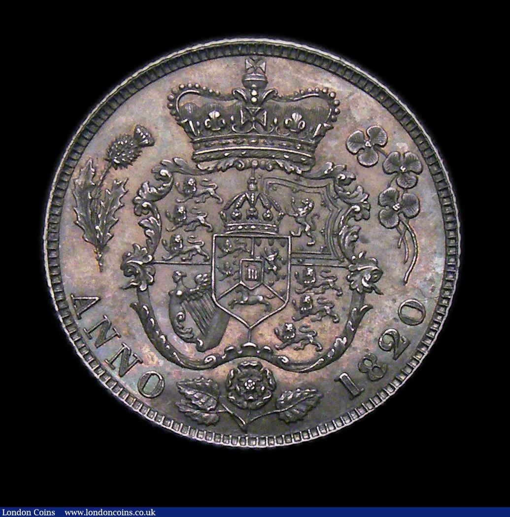 London Coins : A149 : Lot 2651 : Sixpence 1820 George IV Pattern ESC 1653 as the adopted design for 1821 nFDC with a deep tone and mu...
