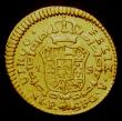 London Coins : A149 : Lot 1128 : Colombia Escudo 1789 P SF 9 over 8 Popayan Mint KM#54.2a Fine